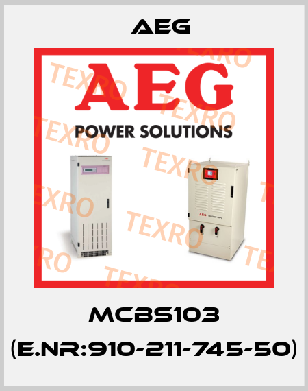 MCBS103 (E.NR:910-211-745-50) AEG