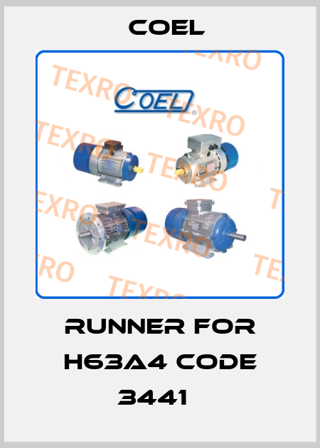 Runner for H63A4 code 3441   Coel