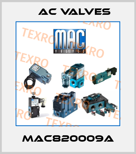 MAC820009A МAC Valves