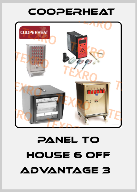 Panel to house 6 off Advantage 3   Cooperheat