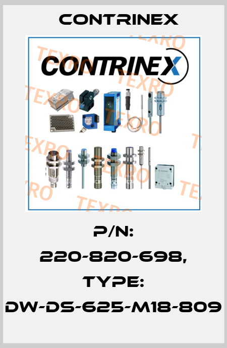 p/n: 220-820-698, Type: DW-DS-625-M18-809 Contrinex