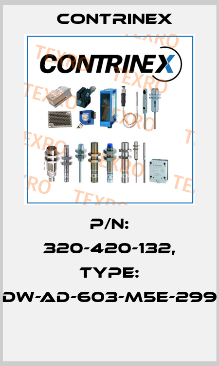 P/N: 320-420-132, Type: DW-AD-603-M5E-299  Contrinex