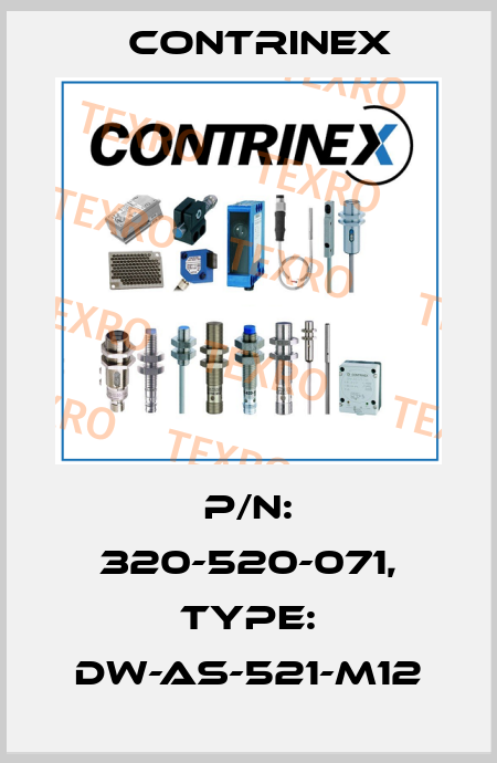 p/n: 320-520-071, Type: DW-AS-521-M12 Contrinex