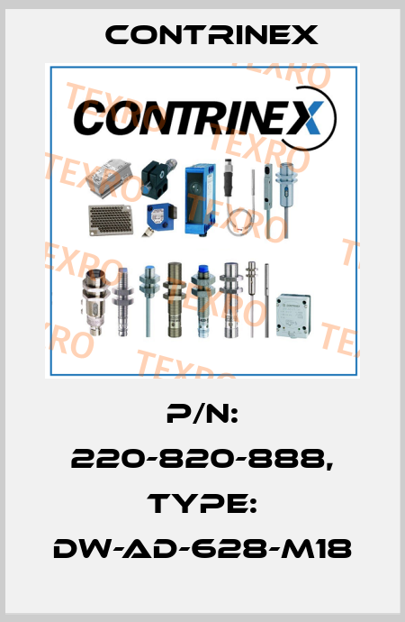 p/n: 220-820-888, Type: DW-AD-628-M18 Contrinex