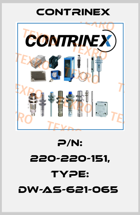 P/N: 220-220-151, Type: DW-AS-621-065  Contrinex