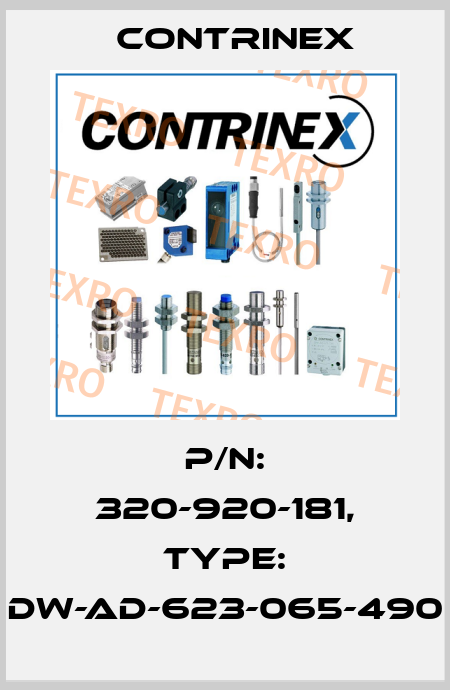 p/n: 320-920-181, Type: DW-AD-623-065-490 Contrinex