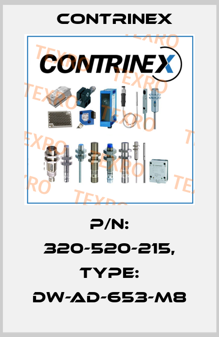 p/n: 320-520-215, Type: DW-AD-653-M8 Contrinex
