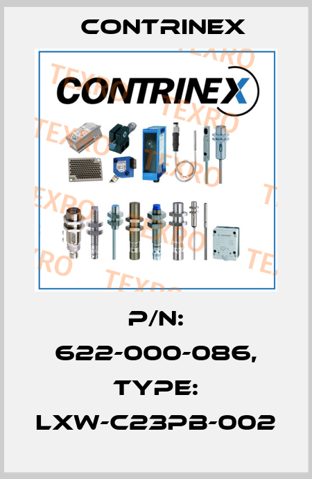 p/n: 622-000-086, Type: LXW-C23PB-002 Contrinex