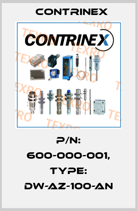 p/n: 600-000-001, Type: DW-AZ-100-AN Contrinex