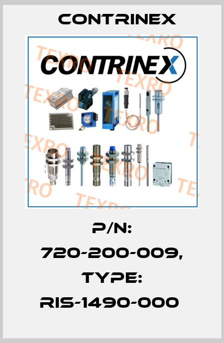P/N: 720-200-009, Type: RIS-1490-000  Contrinex