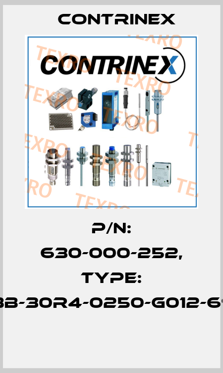 P/N: 630-000-252, Type: YBB-30R4-0250-G012-69K  Contrinex
