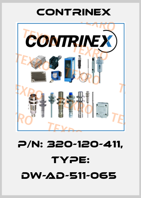 P/N: 320-120-411, Type: DW-AD-511-065  Contrinex