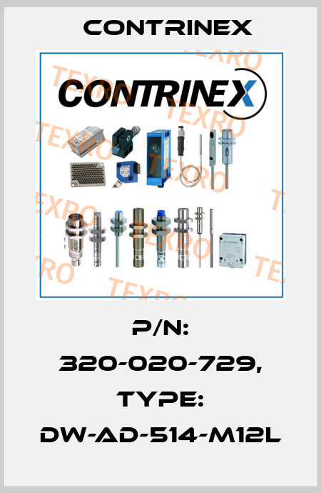 p/n: 320-020-729, Type: DW-AD-514-M12L Contrinex