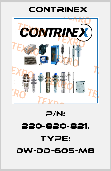 p/n: 220-820-821, Type: DW-DD-605-M8 Contrinex