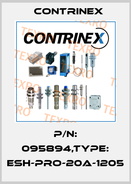 P/N: 095894,Type: ESH-PRO-20A-1205 Contrinex