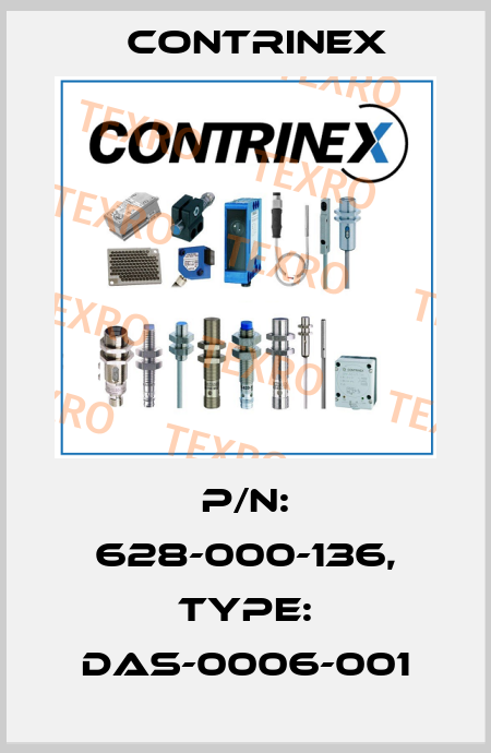 p/n: 628-000-136, Type: DAS-0006-001 Contrinex