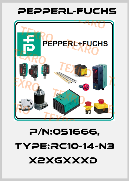 P/N:051666, Type:RC10-14-N3            x2xGxxxD  Pepperl-Fuchs