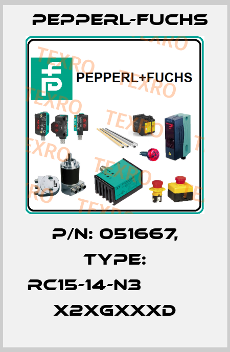 p/n: 051667, Type: RC15-14-N3            x2xGxxxD Pepperl-Fuchs