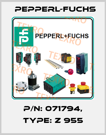 p/n: 071794, Type: Z 955 Pepperl-Fuchs