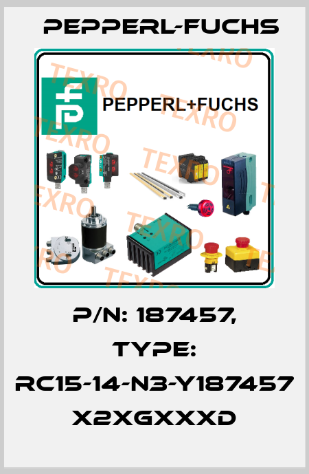 p/n: 187457, Type: RC15-14-N3-Y187457    x2xGxxxD Pepperl-Fuchs
