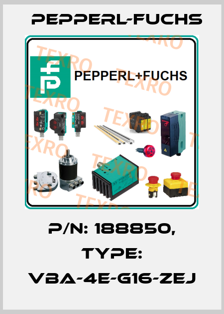 p/n: 188850, Type: VBA-4E-G16-ZEJ Pepperl-Fuchs