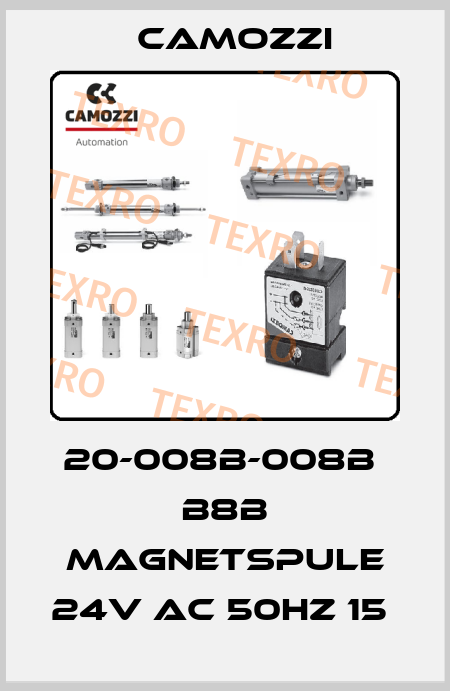 20-008B-008B  B8B MAGNETSPULE 24V AC 50HZ 15  Camozzi