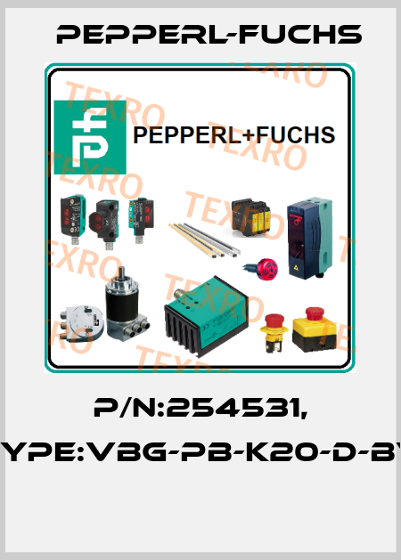 P/N:254531, Type:VBG-PB-K20-D-BV  Pepperl-Fuchs