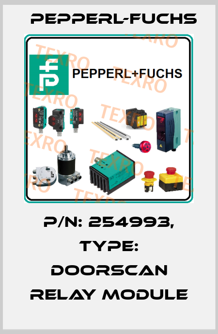 p/n: 254993, Type: DoorScan Relay Module Pepperl-Fuchs