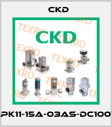 APK11-15A-03AS-DC100V Ckd