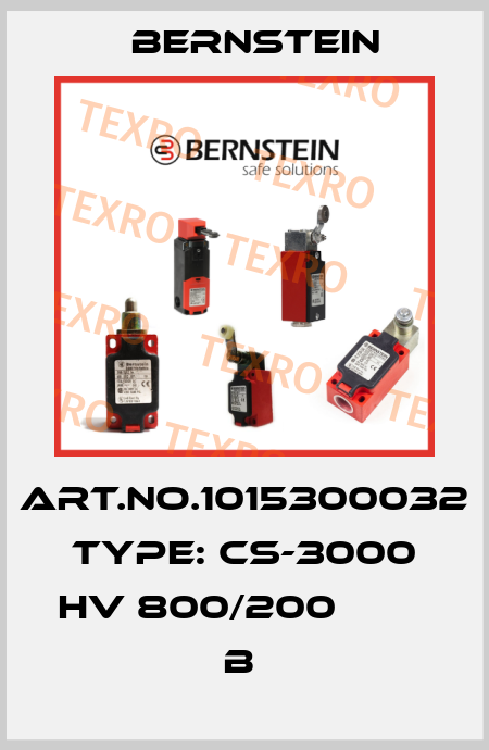 Art.No.1015300032 Type: CS-3000 HV 800/200           B  Bernstein