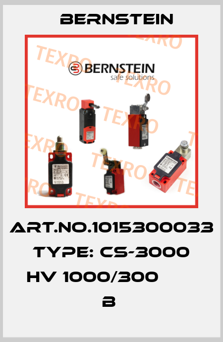 Art.No.1015300033 Type: CS-3000 HV 1000/300          B  Bernstein