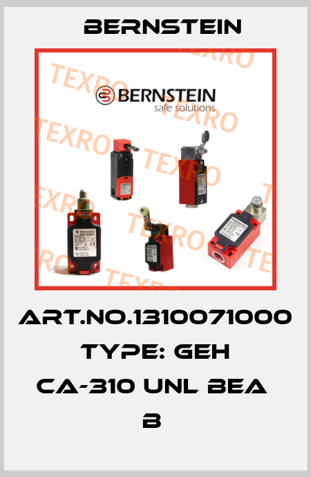 Art.No.1310071000 Type: GEH CA-310 UNL BEA           B  Bernstein