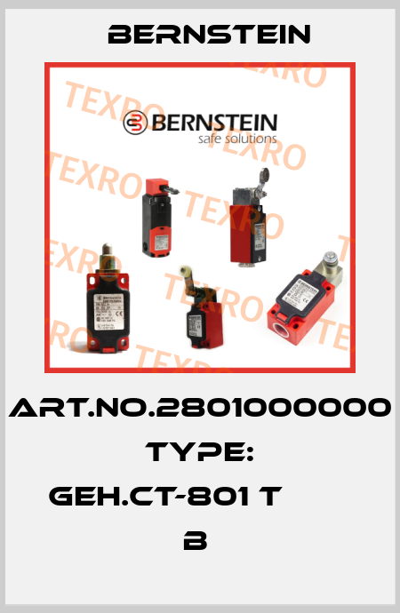 Art.No.2801000000 Type: GEH.CT-801 T                 B  Bernstein