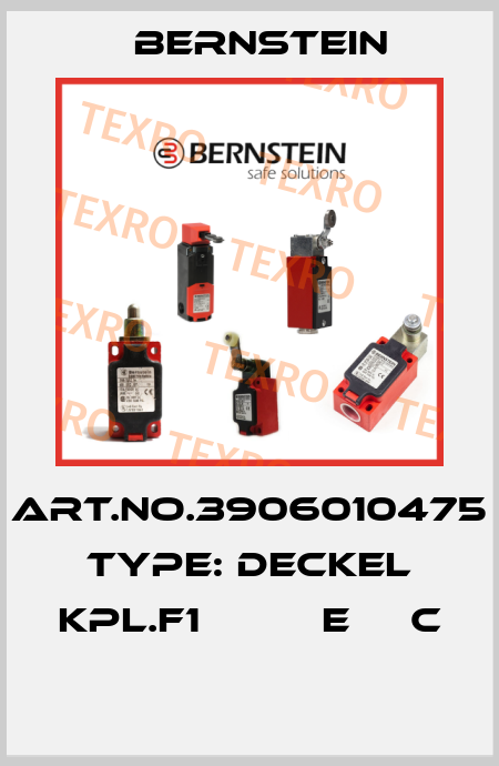 Art.No.3906010475 Type: DECKEL KPL.F1          E     C  Bernstein