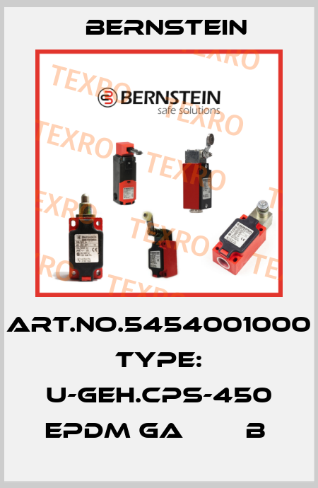 Art.No.5454001000 Type: U-GEH.CPS-450 EPDM GA        B  Bernstein