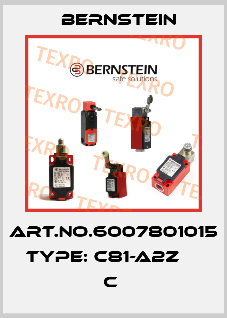 Art.No.6007801015 Type: C81-A2Z                      C  Bernstein