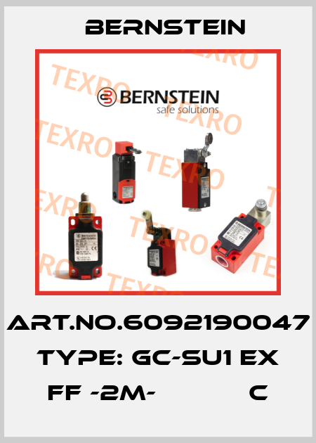 Art.No.6092190047 Type: GC-SU1 EX FF -2M-            C Bernstein