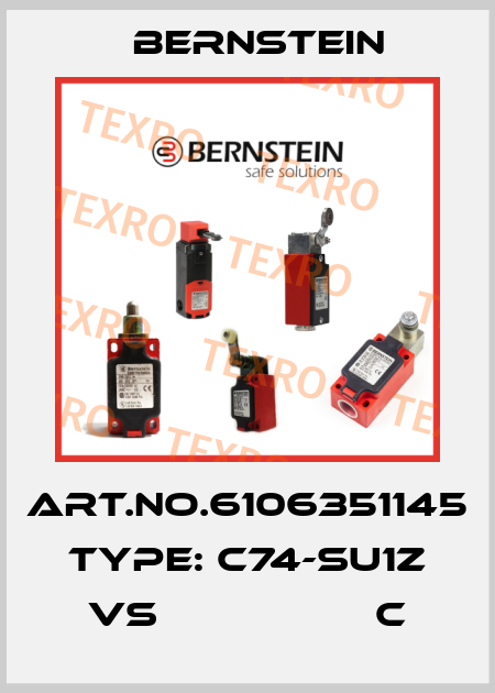 Art.No.6106351145 Type: C74-SU1Z VS                  C Bernstein