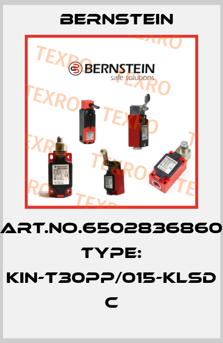Art.No.6502836860 Type: KIN-T30PP/015-KLSD           C Bernstein