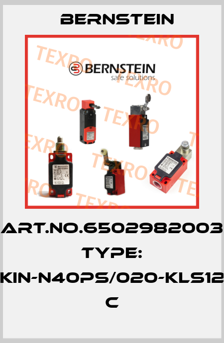 Art.No.6502982003 Type: KIN-N40PS/020-KLS12          C Bernstein