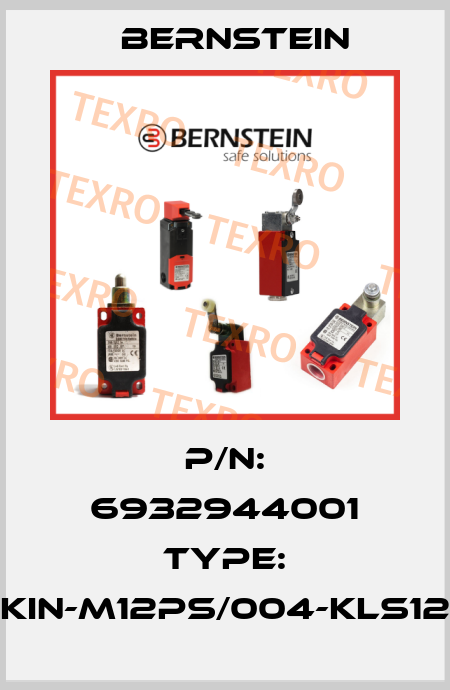 P/N: 6932944001 Type: KIN-M12PS/004-KLS12    E     B Bernstein