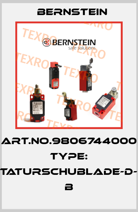 Art.No.9806744000 Type: TASTATURSCHUBLADE-D-USB      B Bernstein