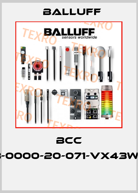 BCC A323-0000-20-071-VX43W6-150  Balluff