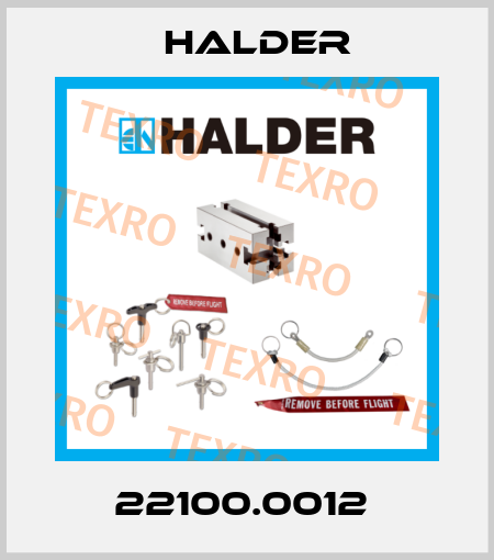 22100.0012  Halder