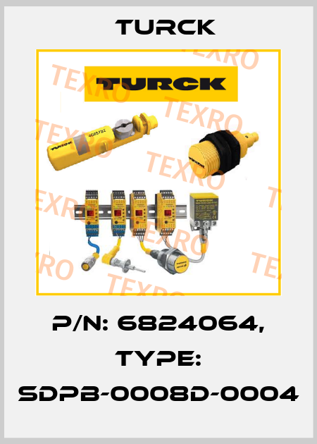 p/n: 6824064, Type: SDPB-0008D-0004 Turck