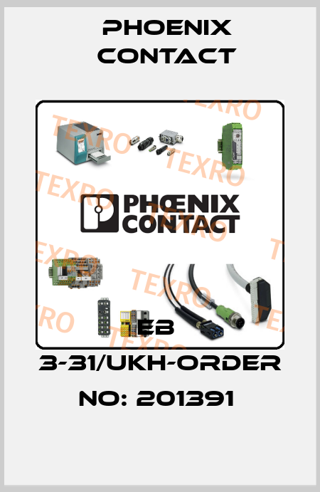 EB  3-31/UKH-ORDER NO: 201391  Phoenix Contact