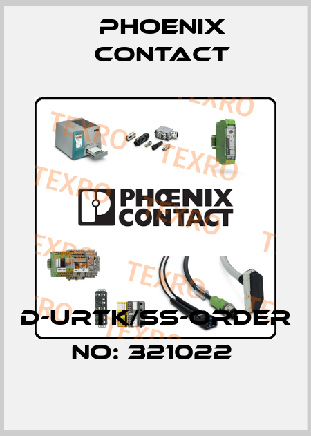 D-URTK/SS-ORDER NO: 321022  Phoenix Contact
