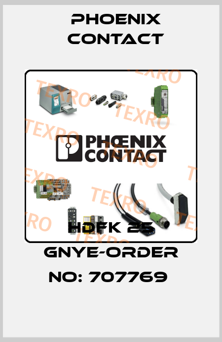 HDFK 25 GNYE-ORDER NO: 707769  Phoenix Contact