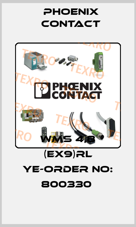 WMS 4,8 (EX9)RL YE-ORDER NO: 800330  Phoenix Contact