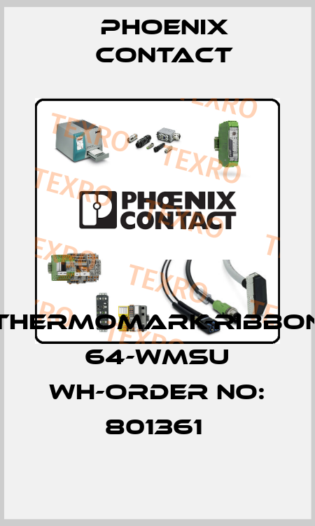 THERMOMARK-RIBBON 64-WMSU WH-ORDER NO: 801361  Phoenix Contact